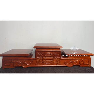 Tam sơn thờ Đế tam cấp kê bát hương kê đồ trang trí không gian thờ cúng gỗ hương