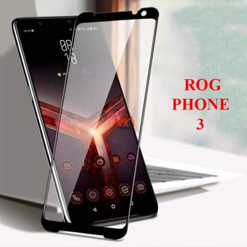 Kính cường lực Rog Phone 3 Độ Cứng 9H Full Màn Hình Viền Cong Bảo Vệ Màn Hình Điện Thoại