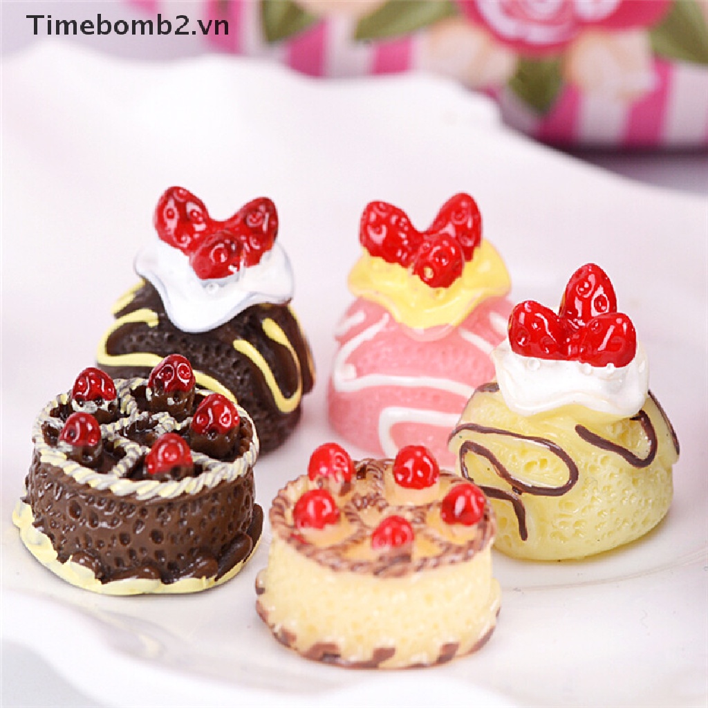 Set 2 / 5 Mô Hình Kem Giả mini Trang Trí