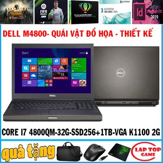 laptop Khủng đồ họa Dell M4800 Core i7-4800MQ, VGA 2G, laptop cũ chơi game cơ bản đồ họa