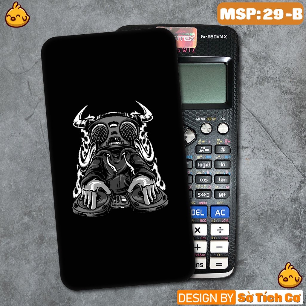 Miếng decal dán máy tính fx-570, fx-580, fx-880, Casio, Vinacal,... Cool Black White MSP: 29