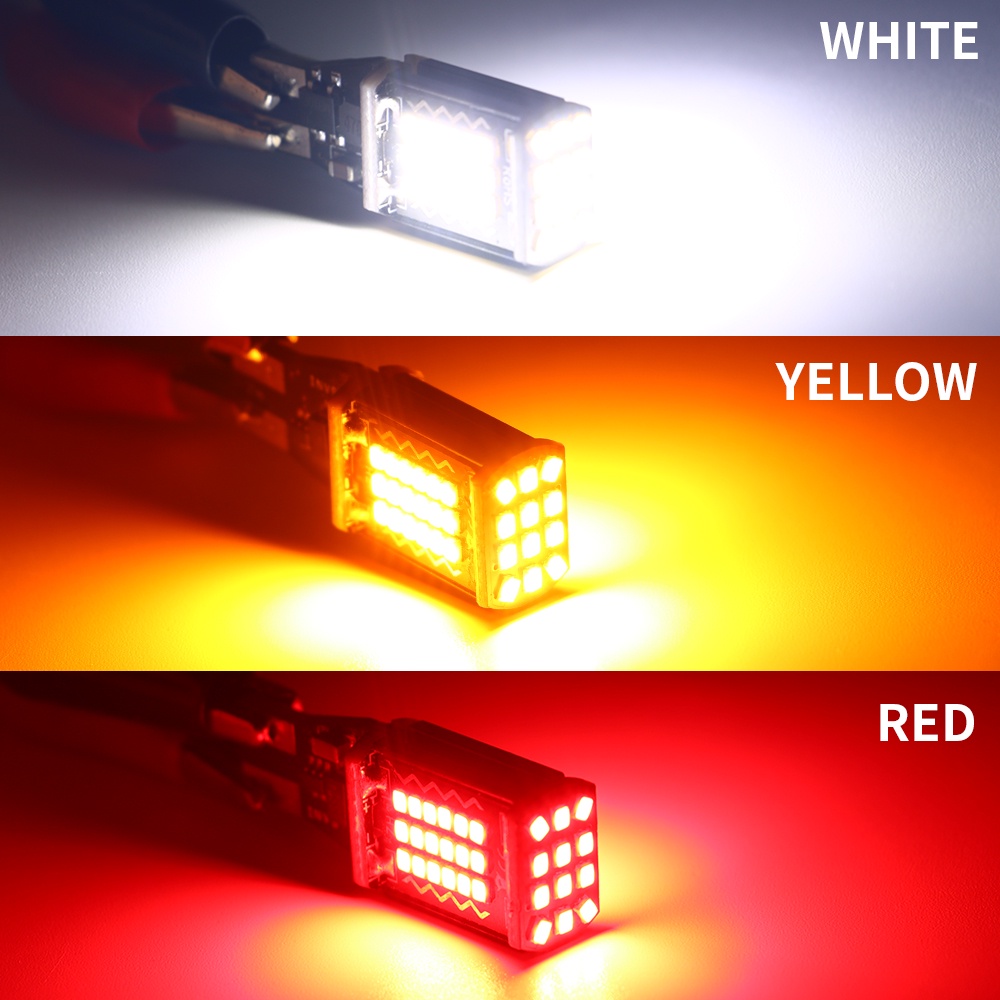 Set 2 Bóng Đèn LED T15 2016 48SMD Gắn Biển Số Xe Hơi / Mô Tô Chuyên Dụng