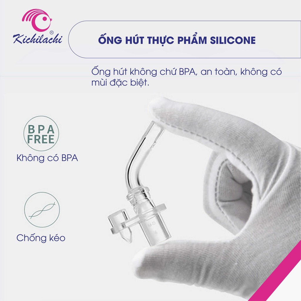 [ MUA CỌ 0đ ] Kichilachi bình tập uống nước,sữa chống sặc, chống đổ hình Khủng Long 240ML