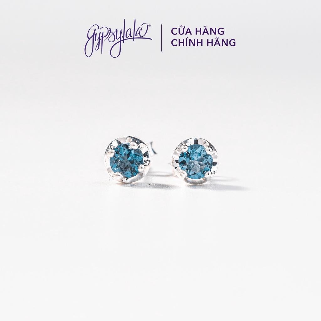 Bông Tai Đơn Giản Đá Topaz Thiên Nhiên Tình Yêu Và Hy Vọng SP001323 Gypsy.lala