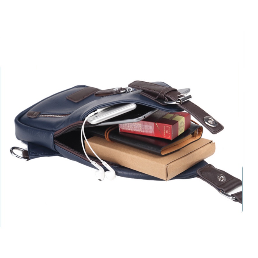 Túi đeo chéo đeo trước ngực nam đa năng cao cấp phong cách mới