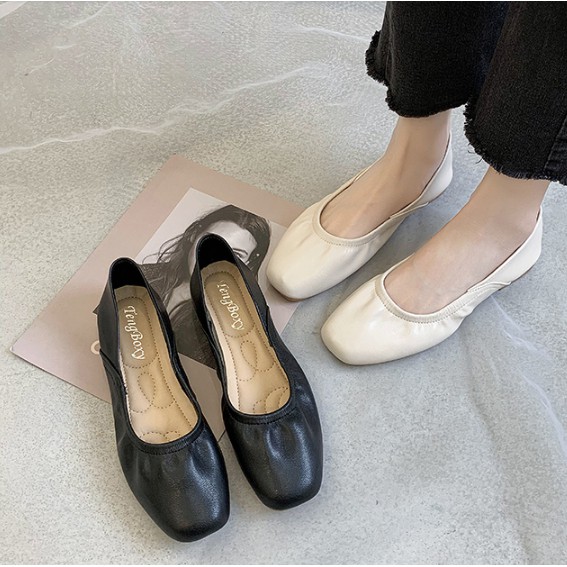 GIÀY BỆT NỮ DA LÌ CHUN HÔNG ĐI ÊM VÀ CỰC ÔM CHÂN-G378