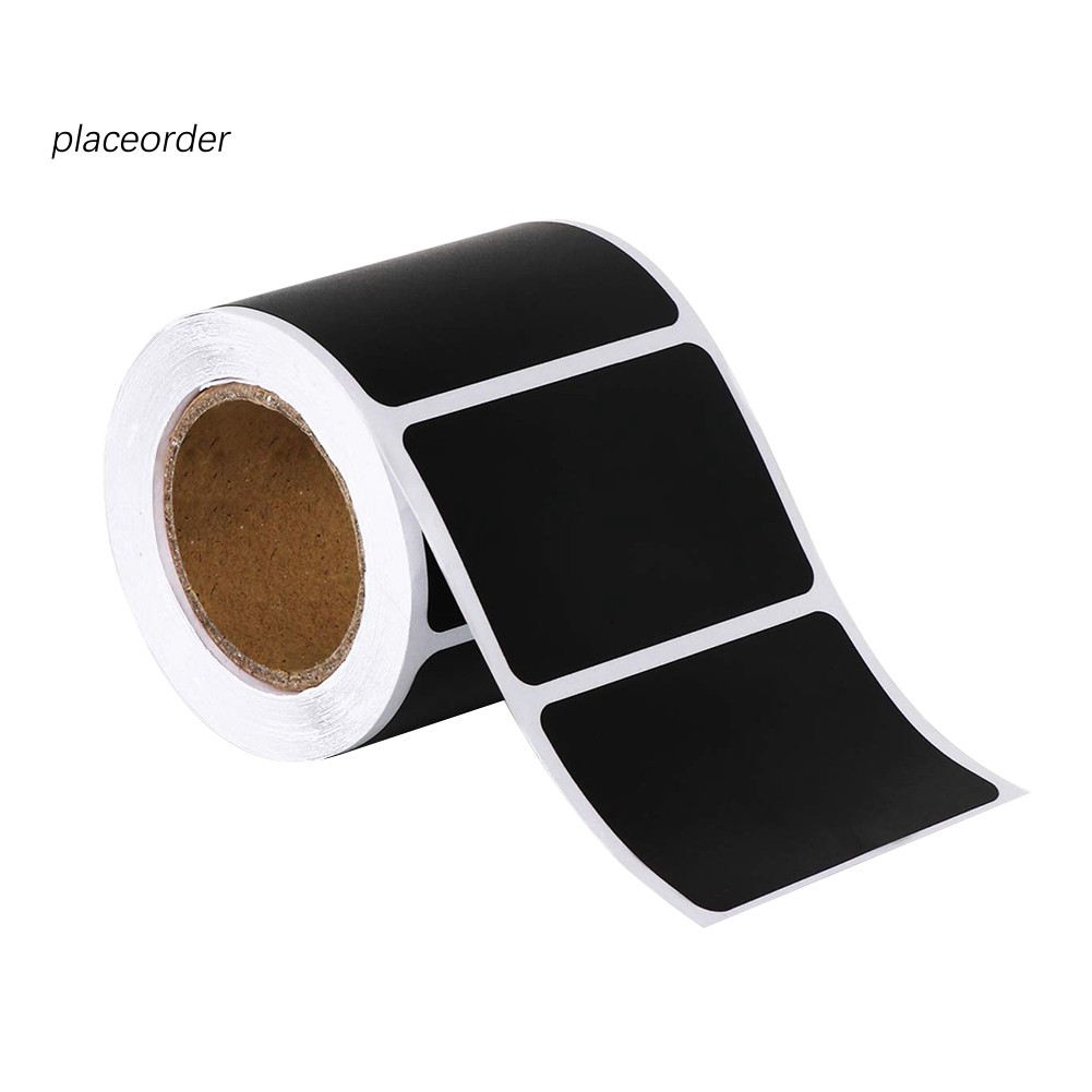 Set 150 sticker hình chữ nhật pvc siêu dính dạng bảng đen để ghi chú diy