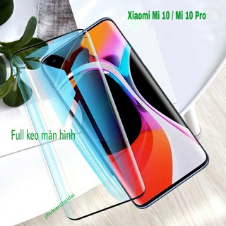 Cường lực Xiaomi Mi 10 / Mi 10 Pro dùng chung Full màn Full keo ôm màn 3D cao cấp chất đẹp