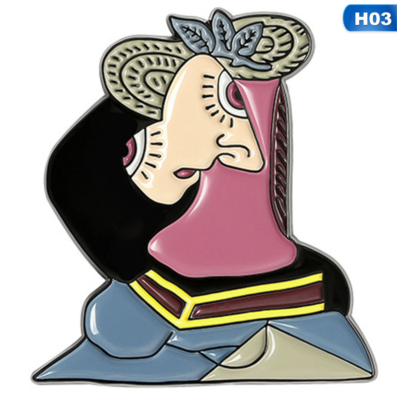 Ghim Cài Áo Hình Tranh Sơn Dầu Van Gogh Độc Đáo