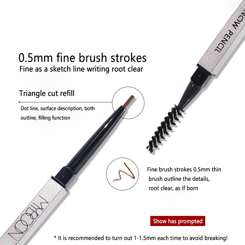 (Hàng Mới Về) Bút Chì Vẽ Lông Mày Hai Đầu Xoay Tự Động Hai Chiều Chống Nước Chống Mồ Hôi | BigBuy360 - bigbuy360.vn