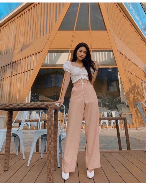 QUẦN SUÔNG CULOTTES 1 NÚT 5 MÀU