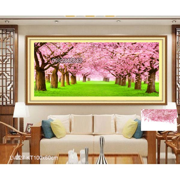 Tranh đinh đá cây tình yêu KT:100x60cm, Tranh gắn đá chưa gắn.