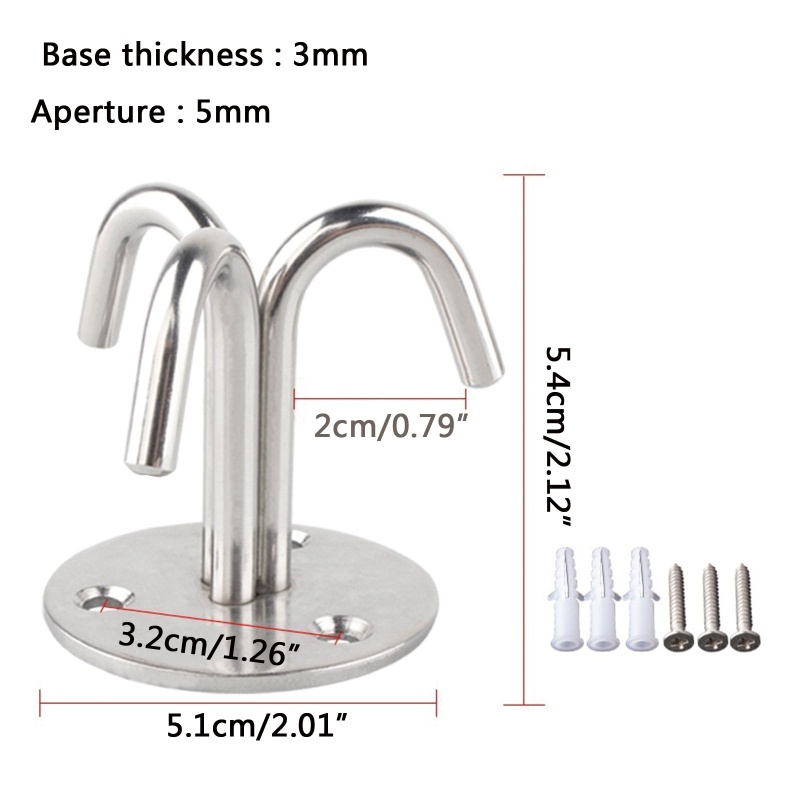 Móc Treo Lồng Chim / Chuông Gió 3 Tầng Bằng Thép Không Gỉ