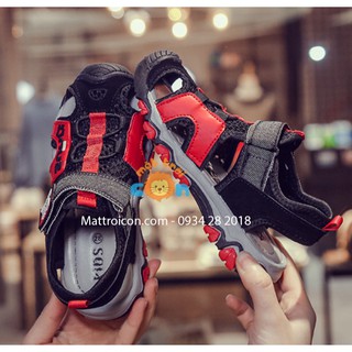 Giày sandal cho bé trai đi học, đi chơi kiểu bít mũi