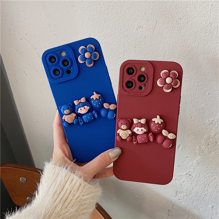 Ốp điện thoại silicon hình hoa dễ thương thích hợp cho iphone 11 12 13 pro max 12 13 mini x xs max xr 6 6s 7 8 plus