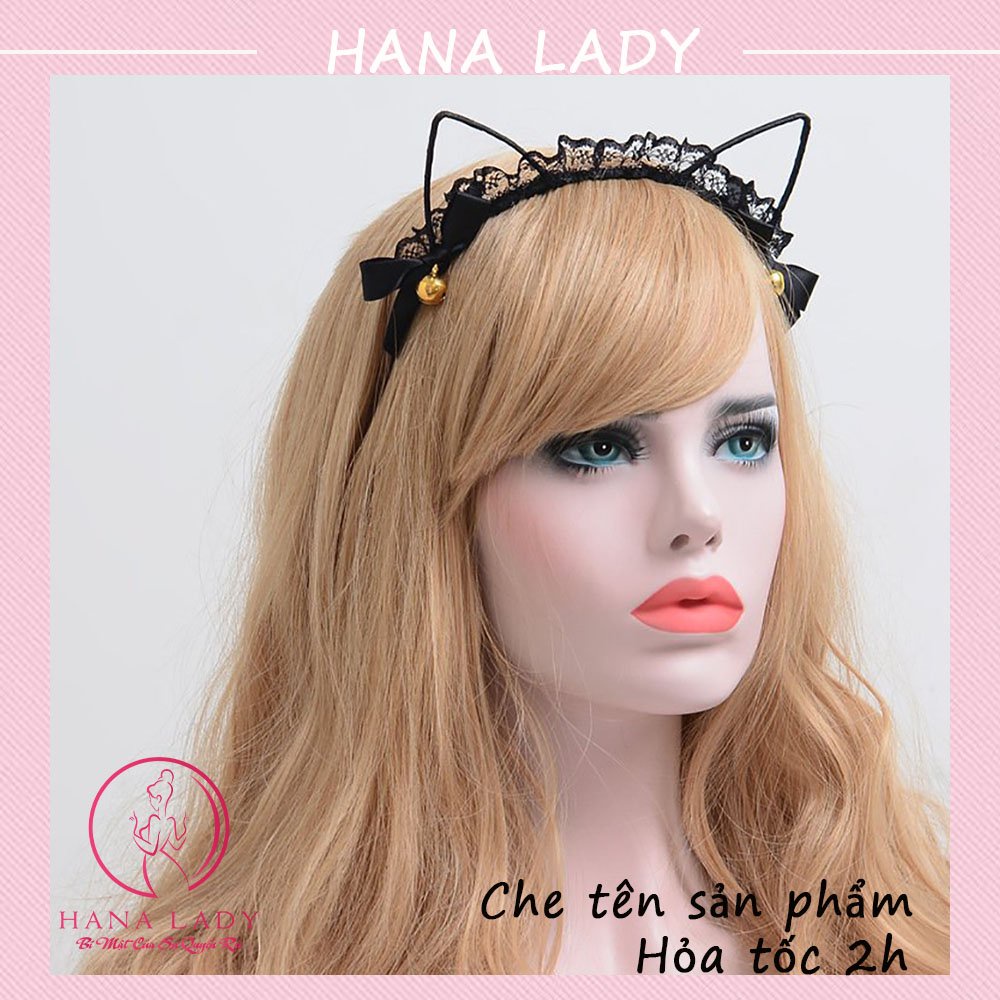 Cài tóc - bờm tai mèo kèm chuông siêu đáng yêu TM01 (clip tại shop)