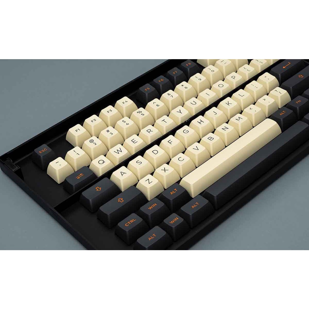 Bộ eycap phím cơ AKKO Keycap set – Carbon Retro (PBT DoubleShot/ ASA profile/ 158 nút)