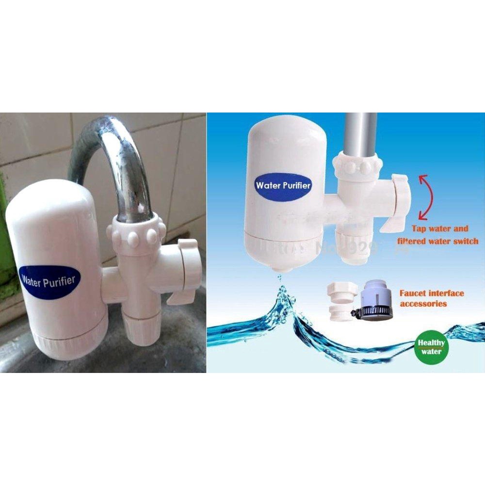 Đầu lọc nước tại vòi Water Purifier Bộ Lọc Nước Sạch Mini Gắn Đầu Vòi Rửa Bát Vô Cùng Tiện Lợi- Hàng Chính Hãng