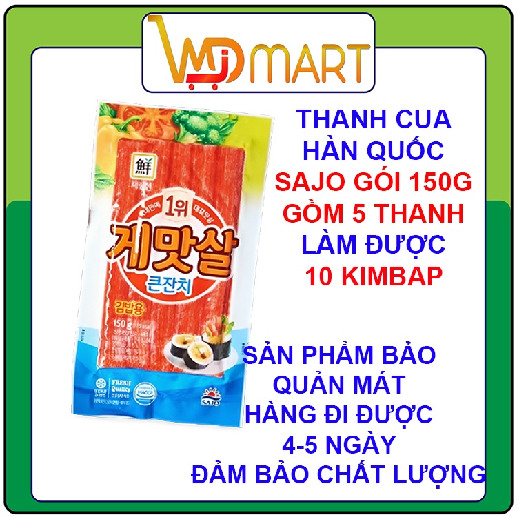 Thanh cua Surimi làm cơm cuộn kimbap Hàn Quốc 150g