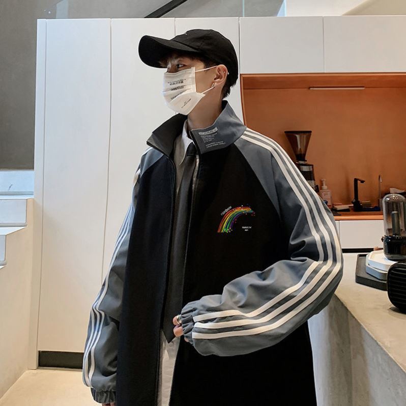 Áo Khoác Tay Dài Dáng Rộng Thời Trang Xuân Thu Trẻ Trung Cho Nam