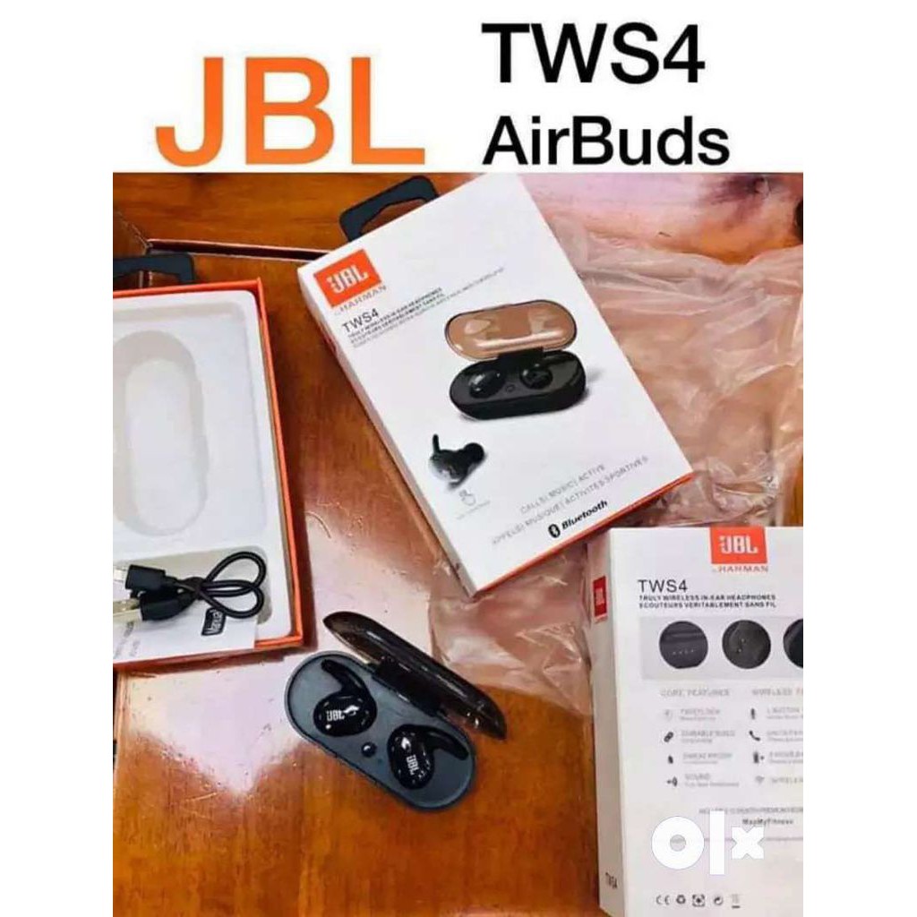 Tai Nghe Bluetooth Airpod TWS4 Cảm Ứng Chạm Tay Nhét 2 bên tai cao cấp kèm dock sạc