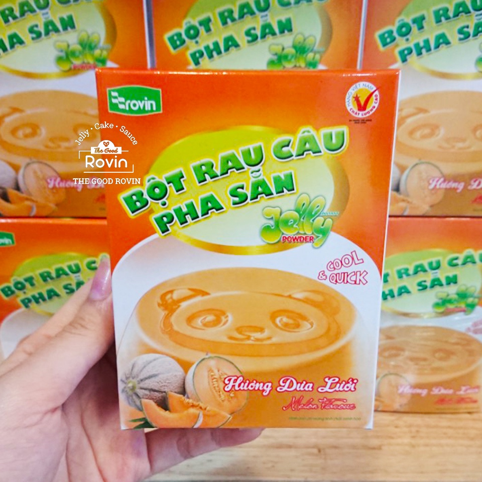 Bột Rau Câu Hương Dưa Lưới Rovin (Hộp 60g)