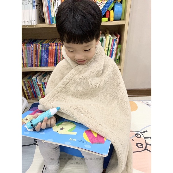 <auth+bill> Chăn lông tuyết Dottodot thêu hoạ tiết và Camping Microfiber Blanket Hàn quốc cho bé yêu