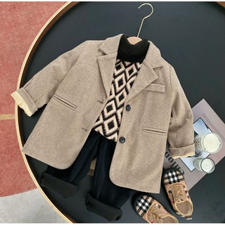 Áo khoác vest dạ bé trai
