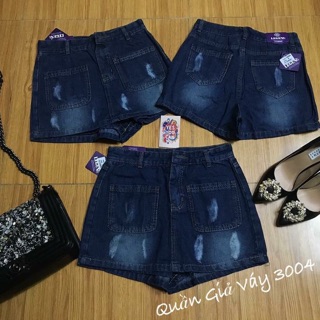 Quần bò giả váy