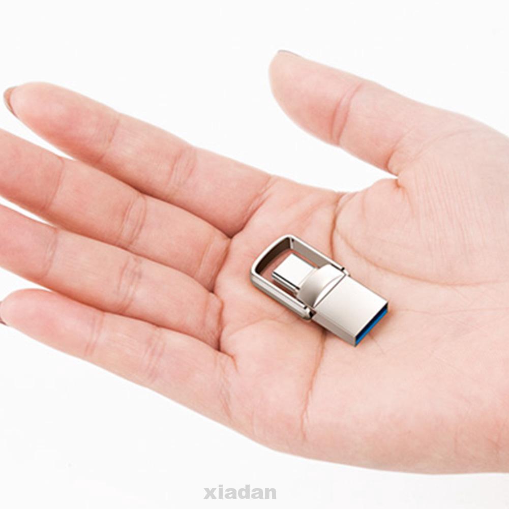 USB 3.1 U Disk Flash Drive Memory Type-c 32GB Hanging Mini Portable Stick Waterproof Pendrive Key Metal Phone