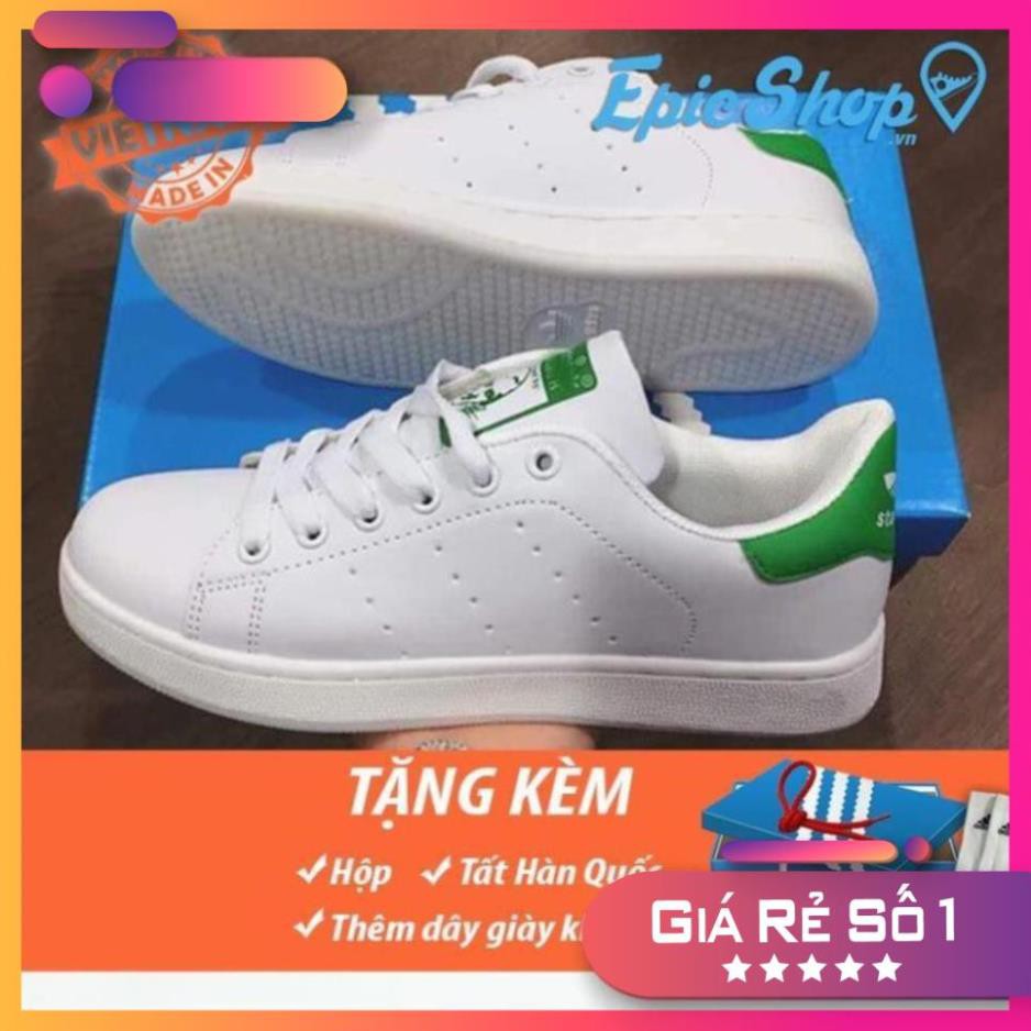 [Sale 3/3] Giày Stan Smith gót xanh nam nữ giá rẻ Sale 11 -op1 "