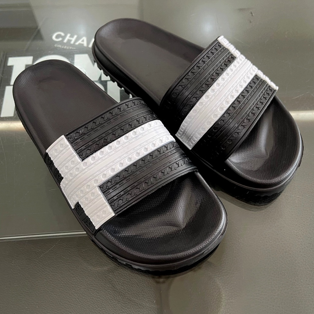 (Size 36-44) Dép Quai Ngang Nam Nữ Kẻ Sọc Đỏ/Vàng/Trắng/Xanh Cá Tính Hot Trend Thời Trang Siêu Bền - Giaydepgiare88.vn