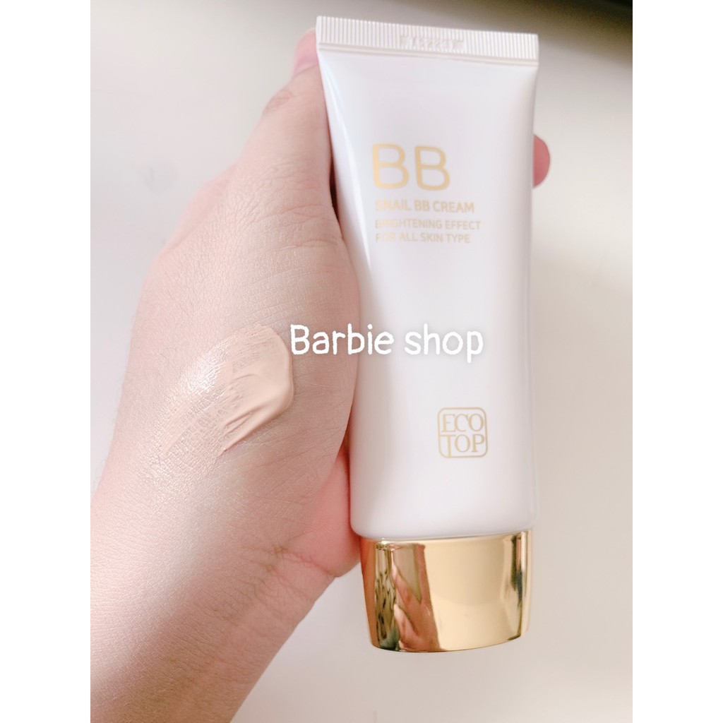 Kem Nền Ốc Sên Ecotop Snail BB Cream + Perfect Daily Finish Sun 50ml