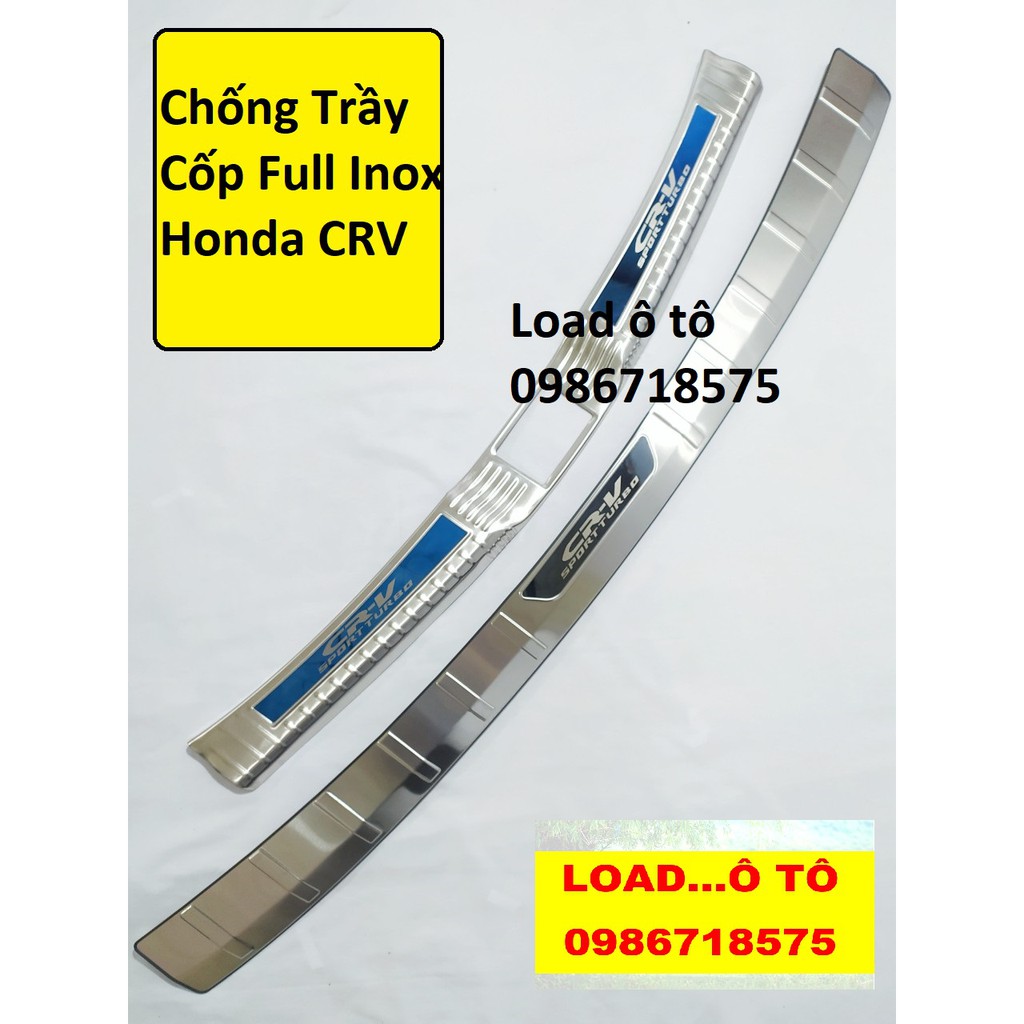 Bộ chống Trầy Cốp Trong, Ngoài Xe Honda CRV 2022-2018 Inox Cao Cấp