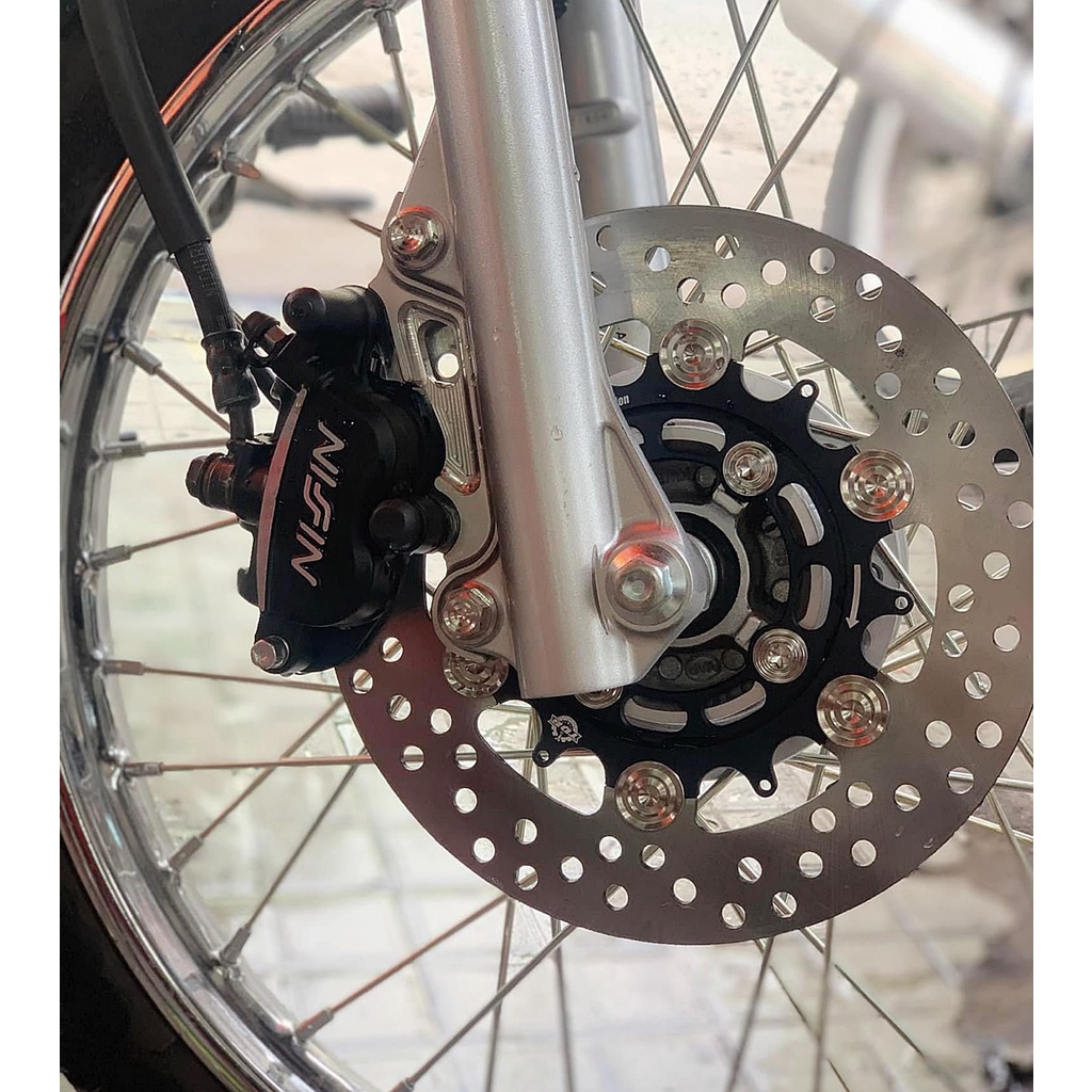 Khâu đĩa Inox kèm phe gài siêu sáng xe