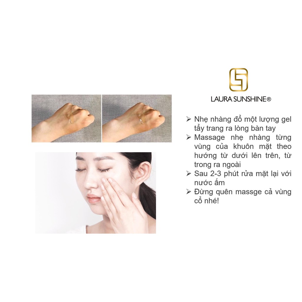 Gel tẩy trang làm sạch sâu Nhật Kim Anh - Laura sunshine makeup remover