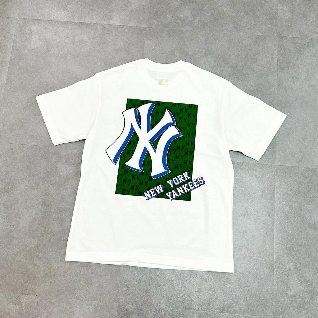 Áo Thun MLB Monotive Overfit Short Sleeve T-Shirt New York Yankees White