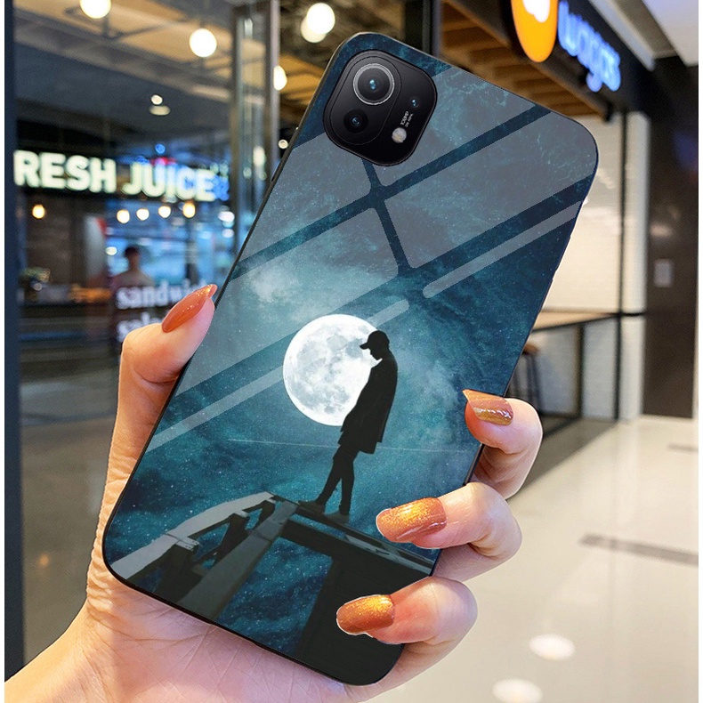 Ốp Lưng XIAOMI MI 11, MI 11 Lite, MI 11 LITE 5G NE Ốp kính bóng cao cấp Phi Hành Gia