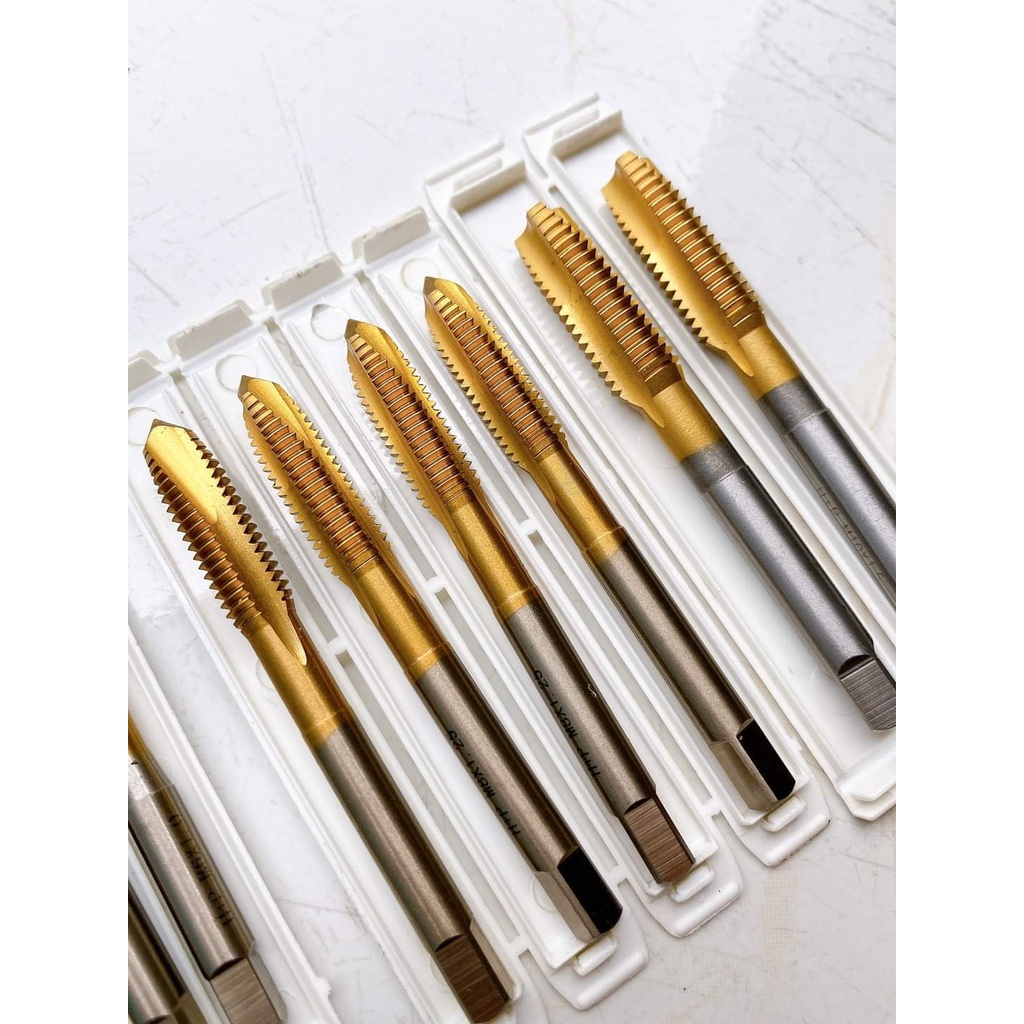 MŨI TARO THẲNG VÀ XOẮN HP M2.5-M10 PHỦ TITAN