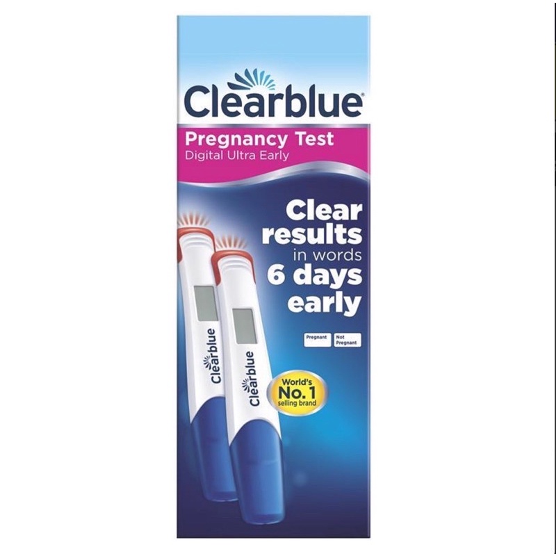 Clearblue Que thử thai sớm trước 6 ngày- hiển thị chữ/ Pregnancy Test Clear Results In Words 6 Days Early