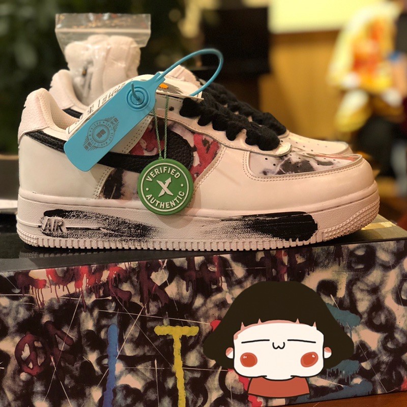 [Full box] Giày thể thao air force 1 tróc sơn [ G-Dragon Para noise ] [ AF1 ] [Tróc Sơn trắng] [Sneaker]