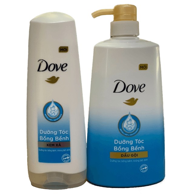 Bộ sản phẩm Dove Dưỡng Tóc Bồng Bềnh dầu gội 640g + kem xả 140g