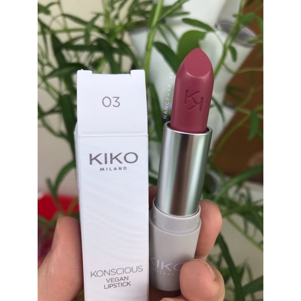 Son hữu cơ Kiko Konscious Vegan lipstick Bill Pháp