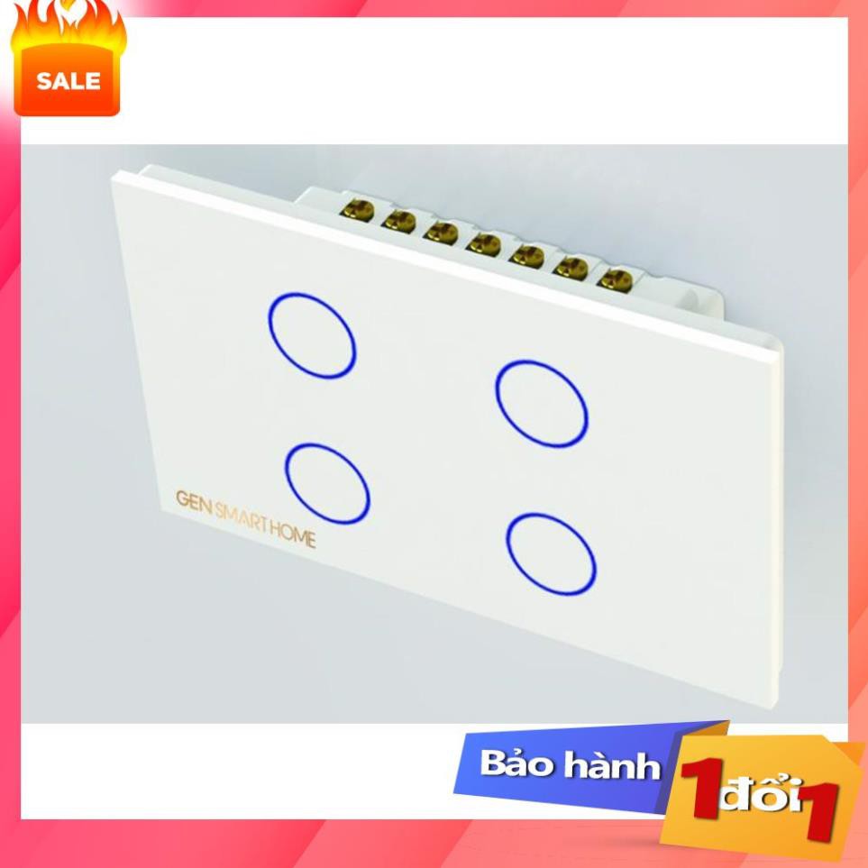 Công tắc Wifi  cảm ứng 4 nút thông minh, điều khiển từ xa bằng điện thoại, tiện ích,dễ sử dụng .