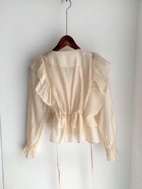 Áo voan xoè kiểu peplum koreastyle