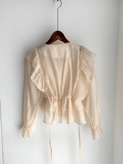 Áo voan xoè kiểu peplum koreastyle
