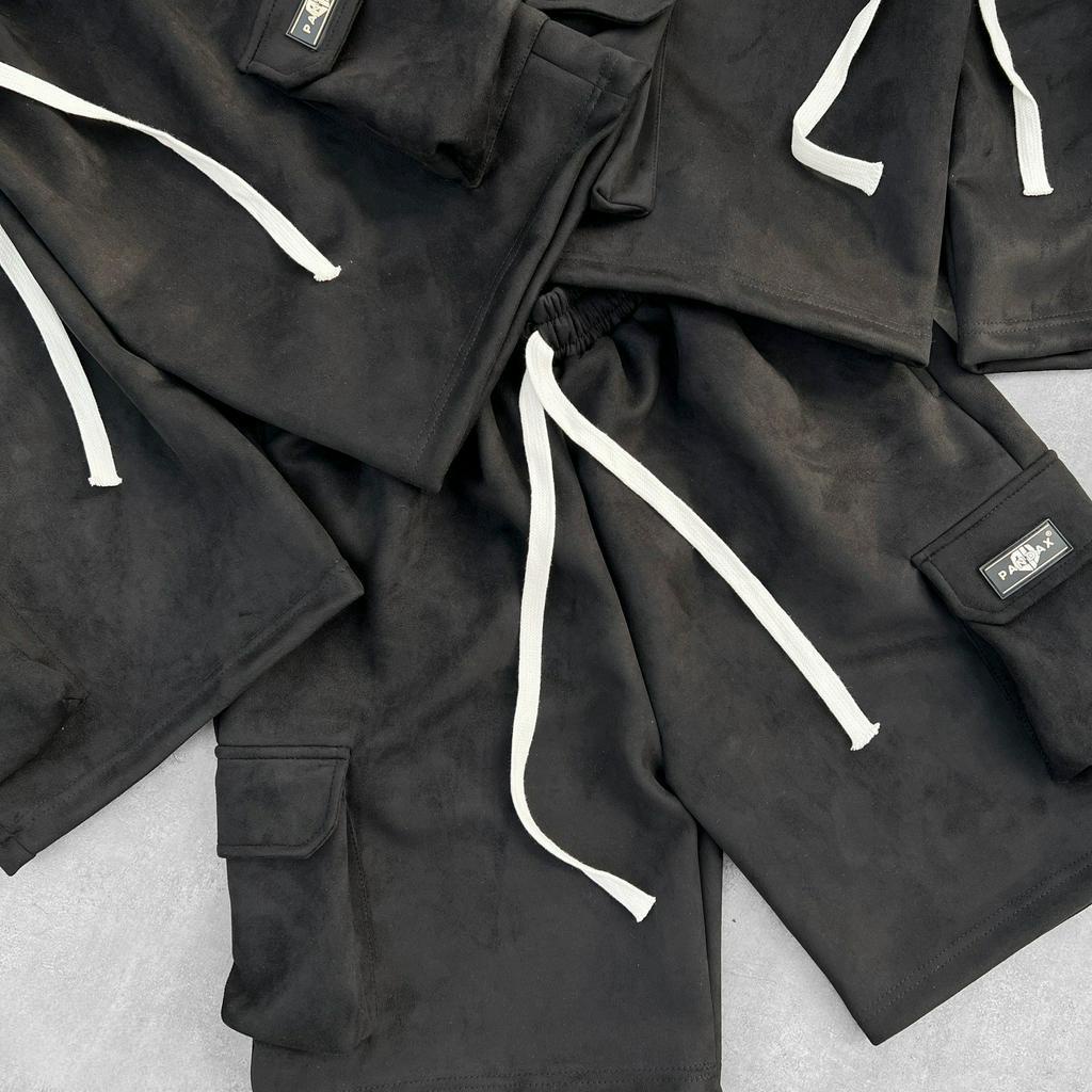 Quần short nam nữ local brand Pandax polime , quần đùi cargo túi hộp unisex phong cách y2k , chất liệu da lộn cao cấp