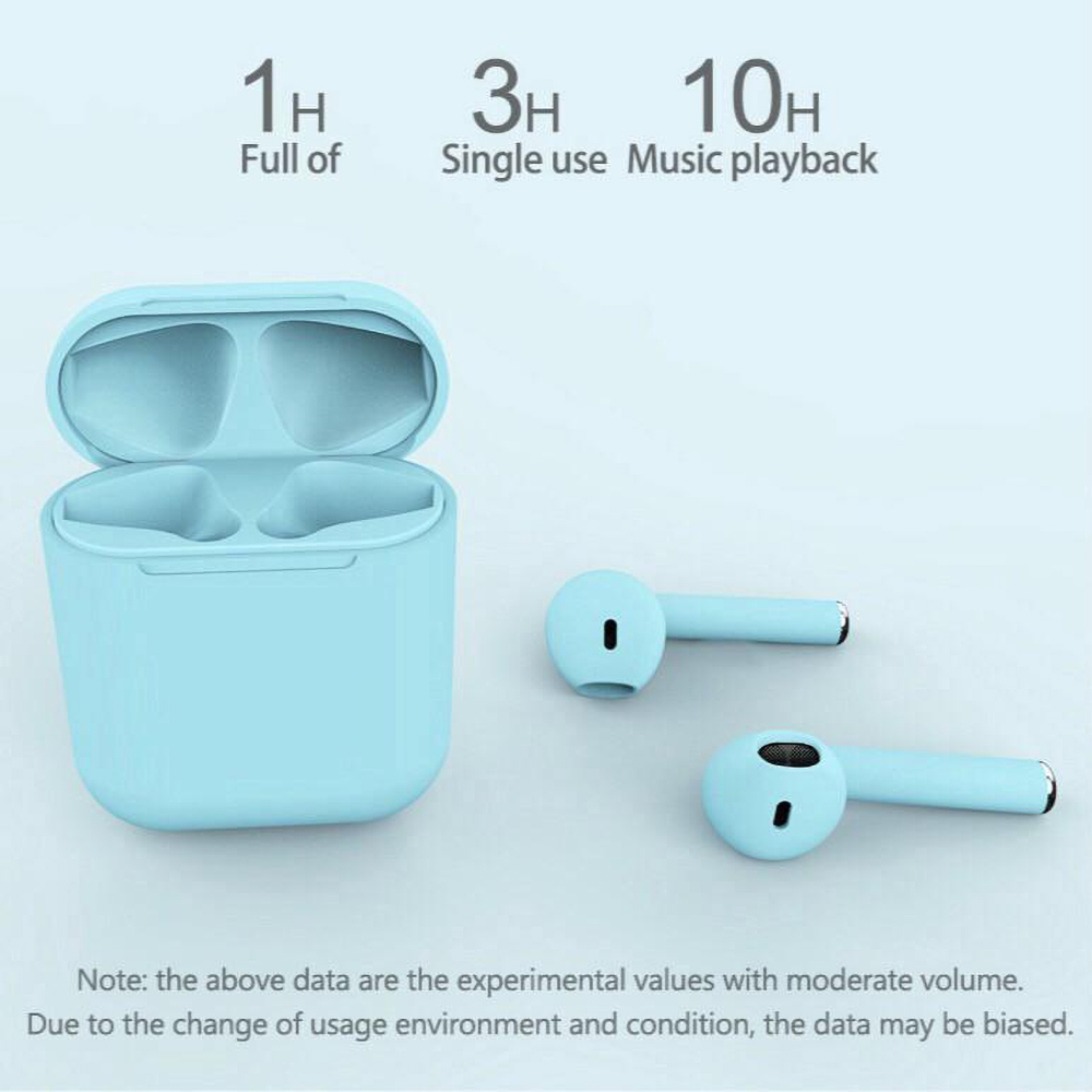 Macaron inPods 12 Wireless Bluetooth Earphone 5.0 Wireless Headphones inPods 12 Sports Headset with mic Smart Touch Stereo Earbud Headset With Charging Box For iPhone Android Huawei Xiaomi Samsung OPPO Vivo  Wireless Bluetooth Earphone