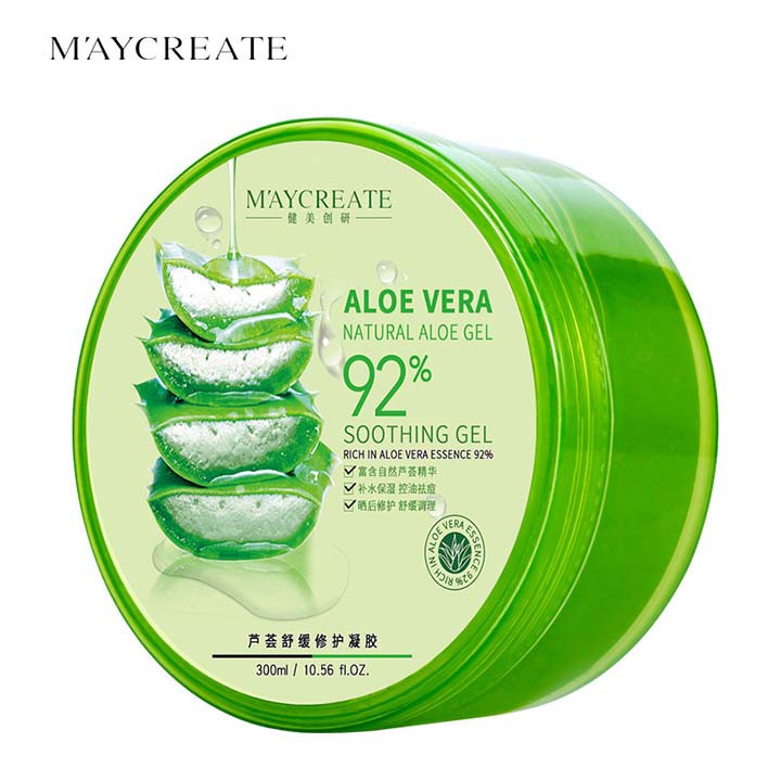 Hủ Gel Lô Hội Aloe Vera Soothing 92% Maycreate