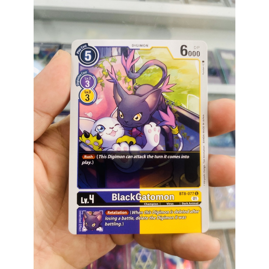 Thẻ Bài Digimon Mã BT8-077 - BlackGatomon - Digimon - Uncommon